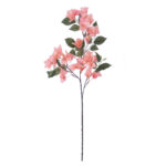 GloboStar® Artificial Garden BOUGAUVILLEA BRANCH 20647 Τεχνητό Διακοσμητικό Κλαδί Μπουκανβίλιας Ροζ - Πορτοκαλί Y80cm - Image 2