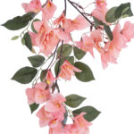 GloboStar® Artificial Garden BOUGAUVILLEA BRANCH 20647 Τεχνητό Διακοσμητικό Κλαδί Μπουκανβίλιας Ροζ - Πορτοκαλί Y80cm - Image 3