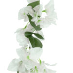 GloboStar® Artificial Garden BOUGAUVILLEA BRANCH 20657 Τεχνητό Διακοσμητικό Κλαδί Μπουκανβίλιας Λευκή Y80cm - Image 3