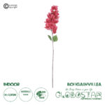 GloboStar® Artificial Garden BOUGAUVILLEA BRANCH 20658 Τεχνητό Διακοσμητικό Κλαδί Μπουκανβίλιας Φουξ Y80cm