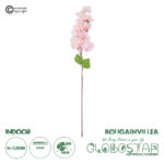 GloboStar® Artificial Garden BOUGAUVILLEA BRANCH 20660 Τεχνητό Διακοσμητικό Κλαδί Μπουκανβίλιας Ροζ - Πορτοκαλί Y80cm