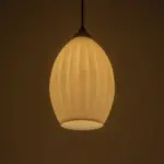 GLOBOSTAR® GURIA 206-0008 Μοντέρνο Κρεμαστό Φωτιστικό Οροφής με Ντουί 1 x E27 AC 220-240V IP20 - Λευκό - Μ19 x Π19 x Υ26cm - Image 3