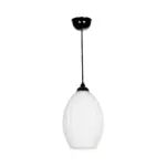 GLOBOSTAR® GURIA 206-0008 Μοντέρνο Κρεμαστό Φωτιστικό Οροφής με Ντουί 1 x E27 AC 220-240V IP20 - Λευκό - Μ19 x Π19 x Υ26cm - Image 4