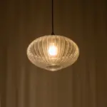 GLOBOSTAR® PERA 206-0009 Μοντέρνο Κρεμαστό Φωτιστικό Οροφής με Ντουί 1 x E27 AC 220-240V IP20 - Διάφανο - Μ30 x Π30 x Υ22cm - Image 3