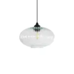 GLOBOSTAR® PERA 206-0009 Μοντέρνο Κρεμαστό Φωτιστικό Οροφής με Ντουί 1 x E27 AC 220-240V IP20 - Διάφανο - Μ30 x Π30 x Υ22cm - Image 5