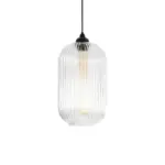 GLOBOSTAR® MELONI 206-0017 Μοντέρνο Κρεμαστό Φωτιστικό Οροφής με Ντουί 1 x E27 AC 220-240V IP20 - Διάφανο - Μ20 x Π20 x Υ38cm - Image 5