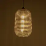 GLOBOSTAR® MELONI 206-0020 Μοντέρνο Κρεμαστό Φωτιστικό Οροφής με Ντουί 1 x E27 AC 220-240V IP20 - Mελί - Μ20 x Π20 x Υ38cm - Image 3