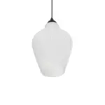 GLOBOSTAR® SKLO 206-0023 Μοντέρνο Κρεμαστό Φωτιστικό Οροφής με Ντουί 1 x E27 AC 220-240V IP20 - Λευκό - Μ22 x Π22 x Υ31cm - Image 6