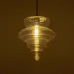 GLOBOSTAR® CORTE 206-0029 Μοντέρνο Κρεμαστό Φωτιστικό Οροφής με Ντουί 1 x E27 AC 220-240V IP20 - Mελί - Μ25 x Π25 x Υ30cm - Image 3
