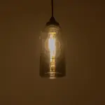 GLOBOSTAR® TUBE 206-0030 Μοντέρνο Κρεμαστό Φωτιστικό Οροφής με Ντουί 1 x E27 AC 220-240V IP20 - Μαύρο Φιμέ - Μ10 x Π10 x Υ24cm - Image 3