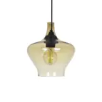 GLOBOSTAR® OVOCE 206-0033 Μοντέρνο Κρεμαστό Φωτιστικό Οροφής με Ντουί 1 x E27 AC 220-240V IP20 - Mελί - Μ20 x Π20 x Υ22cm - Image 5