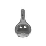 GLOBOSTAR® ΤΟΝΕ 206-0034 Μοντέρνο Κρεμαστό Φωτιστικό Οροφής με Ντουί 1 x E27 AC 220-240V IP20 - Μαύρο Φιμέ - Μ20 x Π20 x Υ36cm - Image 6