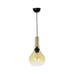 GLOBOSTAR® ΤΟΝΕ 206-0035 Μοντέρνο Κρεμαστό Φωτιστικό Οροφής με Ντουί 1 x E27 AC 220-240V IP20 - Mελί - Μ20 x Π20 x Υ36cm - Image 4