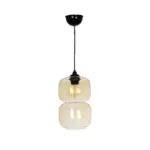 GLOBOSTAR® PIAGE 206-0037 Μοντέρνο Κρεμαστό Φωτιστικό Οροφής με Ντουί 1 x E27 AC 220-240V IP20 - Mελί - Μ17 x Π17 x Υ25cm - Image 4