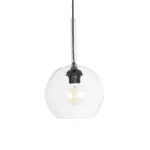 GLOBOSTAR® BALU 206-0038 Μοντέρνο Κρεμαστό Φωτιστικό Οροφής με Ντουί 1 x E27 AC 220-240V IP20 - Διάφανο - Μ20 x Π20 x Υ18cm - Image 5