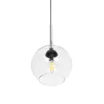 GLOBOSTAR® BALU 206-0038 Μοντέρνο Κρεμαστό Φωτιστικό Οροφής με Ντουί 1 x E27 AC 220-240V IP20 - Διάφανο - Μ20 x Π20 x Υ18cm - Image 6