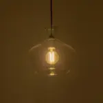 GLOBOSTAR® BALU 206-0039 Μοντέρνο Κρεμαστό Φωτιστικό Οροφής με Ντουί 1 x E27 AC 220-240V IP20 - Διάφανο - Μ22 x Π22 x Υ22cm - Image 3