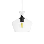 GLOBOSTAR® BALU 206-0039 Μοντέρνο Κρεμαστό Φωτιστικό Οροφής με Ντουί 1 x E27 AC 220-240V IP20 - Διάφανο - Μ22 x Π22 x Υ22cm - Image 5