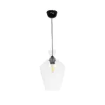 GLOBOSTAR® BALU 206-0040 Μοντέρνο Κρεμαστό Φωτιστικό Οροφής με Ντουί 1 x E27 AC 220-240V IP20 - Διάφανο - Μ20 x Π20 x Υ32cm - Image 4