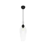 GLOBOSTAR® BALU 206-0041 Μοντέρνο Κρεμαστό Φωτιστικό Οροφής με Ντουί 1 x E27 AC 220-240V IP20 - Διάφανο - Μ15 x Π15 x Υ40cm - Image 4
