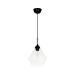 GLOBOSTAR® BALU 206-0042 Μοντέρνο Κρεμαστό Φωτιστικό Οροφής με Ντουί 1 x E27 AC 220-240V IP20 - Διάφανο - Μ20 x Π20 x Υ31cm - Image 4