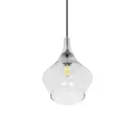 GLOBOSTAR® BALU 206-0042 Μοντέρνο Κρεμαστό Φωτιστικό Οροφής με Ντουί 1 x E27 AC 220-240V IP20 - Διάφανο - Μ20 x Π20 x Υ31cm - Image 6