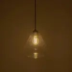 GLOBOSTAR® BALU 206-0043 Μοντέρνο Κρεμαστό Φωτιστικό Οροφής με Ντουί 1 x E27 AC 220-240V IP20 - Διάφανο - Μ20 x Π20 x Υ42cm - Image 3