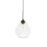 GLOBOSTAR® BALU 206-0043 Μοντέρνο Κρεμαστό Φωτιστικό Οροφής με Ντουί 1 x E27 AC 220-240V IP20 - Διάφανο - Μ20 x Π20 x Υ42cm - Image 6