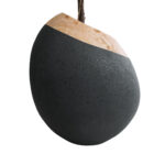 GloboStar® Artificial Garden RAVELLO 20747 Επιδαπέδιο Πολυεστερικό Τσιμεντένιο Κασπώ Γλάστρα - Flower Pot Μαύρο με Καφέ Μ60 x Π50 x Υ75cm - Image 5