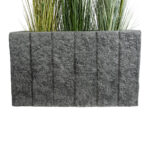 GloboStar® Artificial Garden PELLEGRINO 20765 Επιδαπέδιο Πολυεστερικό Τσιμεντένιο Κασπώ Γλάστρα - Flower Pot Γκρι Μ100 x Π31 x Υ60cm - Image 5