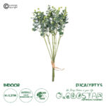 GloboStar® Artificial Garden EUCALYPTYS BRANCH  20775 Τεχνητό Διακοσμητικό Κλαδί Ευκαλύπτου Y37cm