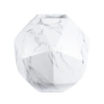 GloboStar® Artificial Garden BRIXTON 20783 Επιδαπέδιο Πολυεστερικό Τσιμεντένιο Κασπώ Γλάστρα - Flower Pot Λευκό Μ38 x Π38 x Υ38cm - Image 2