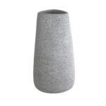 GloboStar® Artificial Garden OXFORD 20795 Επιδαπέδιο Πολυεστερικό Τσιμεντένιο Κασπώ Γλάστρα - Flower Pot Γκρι Μ45 x Π49 x Υ90cm - Image 2