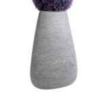 GloboStar® Artificial Garden OXFORD 20796 Επιδαπέδιο Πολυεστερικό Τσιμεντένιο Κασπώ Γλάστρα - Flower Pot Γκρι Μ45 x Π40 x Υ72cm - Image 4