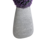 GloboStar® Artificial Garden OXFORD 20796 Επιδαπέδιο Πολυεστερικό Τσιμεντένιο Κασπώ Γλάστρα - Flower Pot Γκρι Μ45 x Π40 x Υ72cm - Image 5