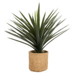GloboStar® Artificial Garden MEDRANO 20799 ΣΕΤ 2 Διακοσμητικά Πολυεστερικά Τσιμεντένιά Κασπώ Γλάστρες - Flower Pots Μπεζ A:Φ25 x Υ23cm B:Φ25 x Υ23cm - Image 6
