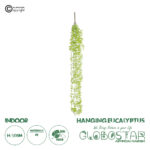 GloboStar® Artificial Garden HANGING EUCALYPTUS 20811 Τεχνητό Διακοσμητικό Κρεμαστό Φυτό Ευκάλυπτος Μ16 x Π9 x Υ105cm