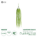 GloboStar® Artificial Garden HANGING GRASS 20814 Τεχνητό Διακοσμητικό Κρεμαστό Φυτό Grass Μ18 x Π4 x Υ81cm