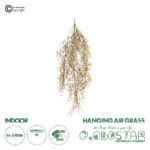GloboStar® Artificial Garden HANGING AIR GRASS 20816 Τεχνητό Διακοσμητικό Κρεμαστό Φυτό Air Grass Μ22 x Π10 x Υ91cm