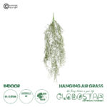 GloboStar® Artificial Garden HANGING AIR GRASS 20818 Τεχνητό Διακοσμητικό Κρεμαστό Φυτό Air Grass Μ22 x Π10 x Υ91cm