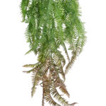 GloboStar® Artificial Garden HANGING FERN BRANCH 20834 Τεχνητό Διακοσμητικό Κρεμαστό κλαδί Φτέρης Μ30 x Π8 x Υ87cm - Image 3
