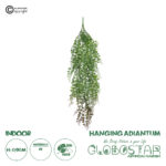 GloboStar® Artificial Garden HANGING ADIANTUM 20838 Τεχνητό Διακοσμητικό Κρεμαστό Κλαδί Αδίαντο Μ20 x Π6 x Υ90cm