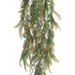 GloboStar® Artificial Garden HANGING FERN 20840 Τεχνητό Διακοσμητικό Κρεμαστό Φυτό Φτέρη Μ25 x Π12 x Υ85cm - Image 3