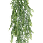 GloboStar® Artificial Garden HANGING FERN 20841 Τεχνητό Διακοσμητικό Κρεμαστό Φυτό Φτέρη Μ25 x Π12 x Υ85cm - Image 3