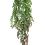 GloboStar® Artificial Garden HANGING FERN 20842 Τεχνητό Διακοσμητικό Κρεμαστό Φυτό Φτέρη Μ25 x Π12 x Υ85cm - Image 3