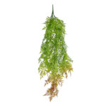 GloboStar® Artificial Garden HANGING FERN 20854 Τεχνητό Διακοσμητικό Κρεμαστό Φυτό Φτέρη Μ30 x Π14 x Υ85cm - Image 2