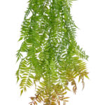 GloboStar® Artificial Garden HANGING FERN 20854 Τεχνητό Διακοσμητικό Κρεμαστό Φυτό Φτέρη Μ30 x Π14 x Υ85cm - Image 3