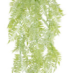 GloboStar® Artificial Garden HANGING FERN 20855 Τεχνητό Διακοσμητικό Κρεμαστό Φυτό Φτέρη Μ30 x Π14 x Υ85cm - Image 3