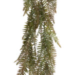 GloboStar® Artificial Garden HANGING FERN 20860 Τεχνητό Διακοσμητικό Κρεμαστό Φυτό Φτέρη Μ28 x Π15 x Υ90cm - Image 3