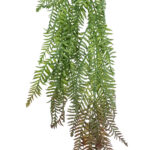 GloboStar® Artificial Garden HANGING FERN 20862 Τεχνητό Διακοσμητικό Κρεμαστό Φυτό Φτέρη Μ28 x Π15 x Υ90cm - Image 3